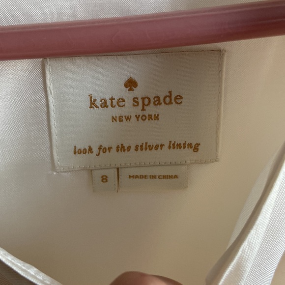 Kate spade silk pink/white color block dress - Picture 5 of 6